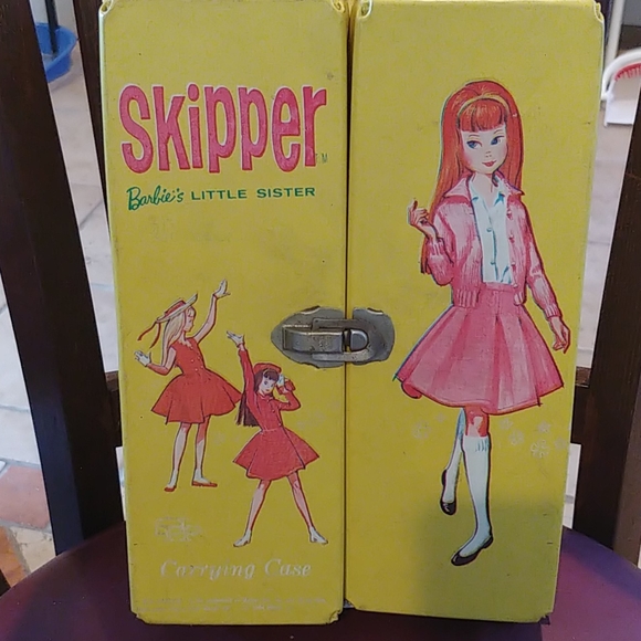 1964 barbie and skipper carrying case